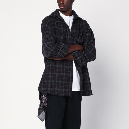 Destin Plaid wool shirt jacket