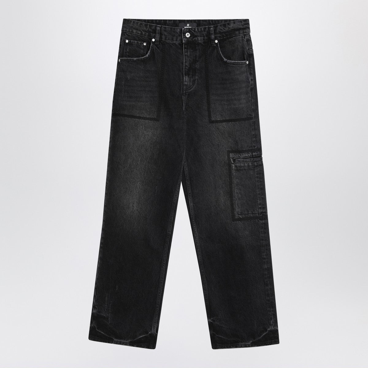 Represent Washed black jeans