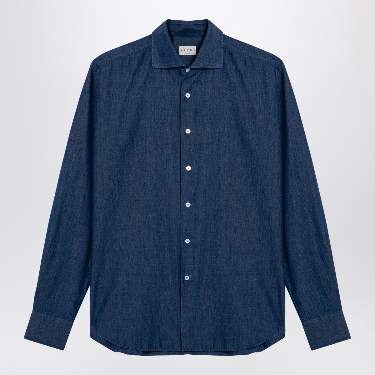 XACUS Indigo blue denim cotton shirt
