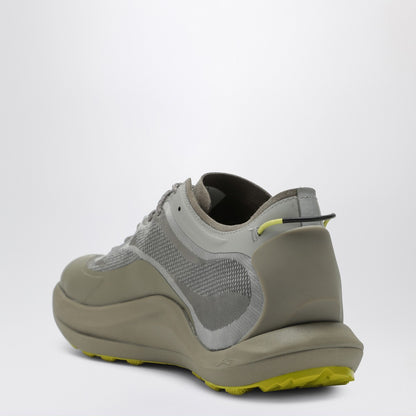 ROA Sneaker Sella in silver/neon yellow fabric