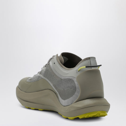ROA Sneaker Sella in silver/neon yellow fabric