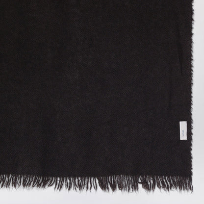 Destin Ebony brown cashmere scarf