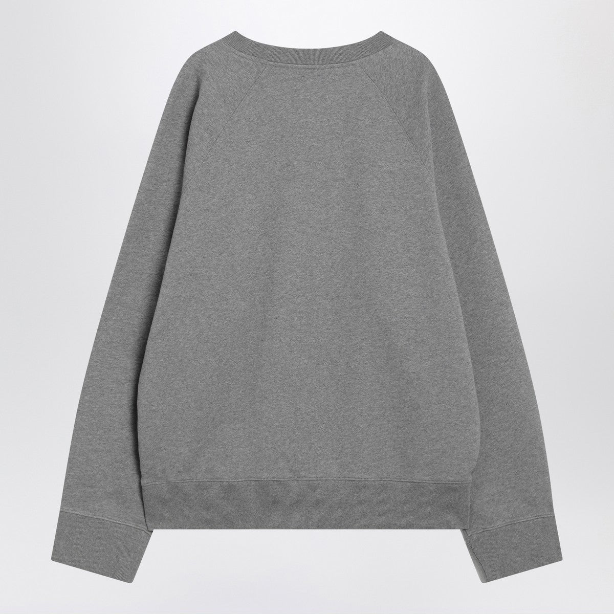 Maison Kitsuné Grey cotton crew-neck sweatshirt