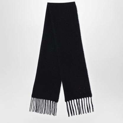 Destin Black wool and cahsmere scarf