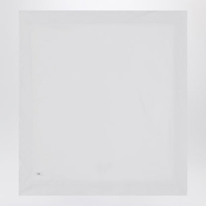 Il Gufo White cover with pink seersucker border