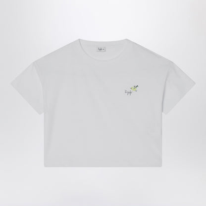 Il Gufo White T-shirt with embroidered logo