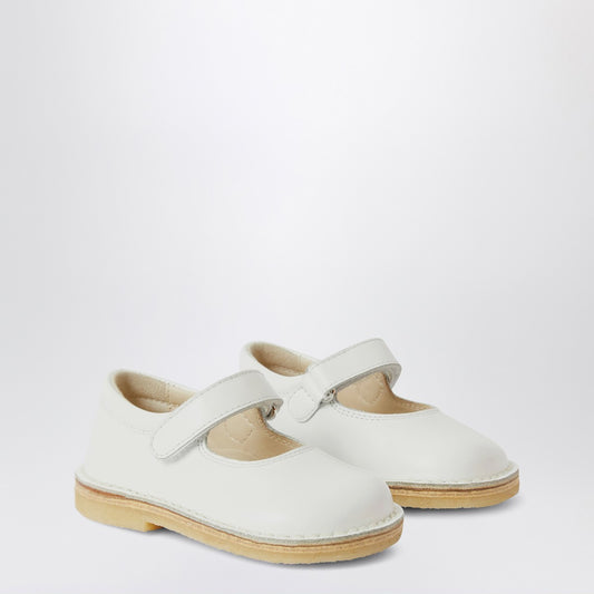 Il Gufo White leather sandal with strap