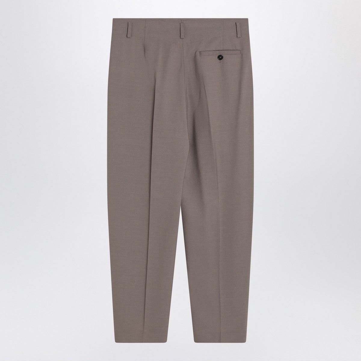 Erika Cavallini Dove-coloured wool-blend trousers