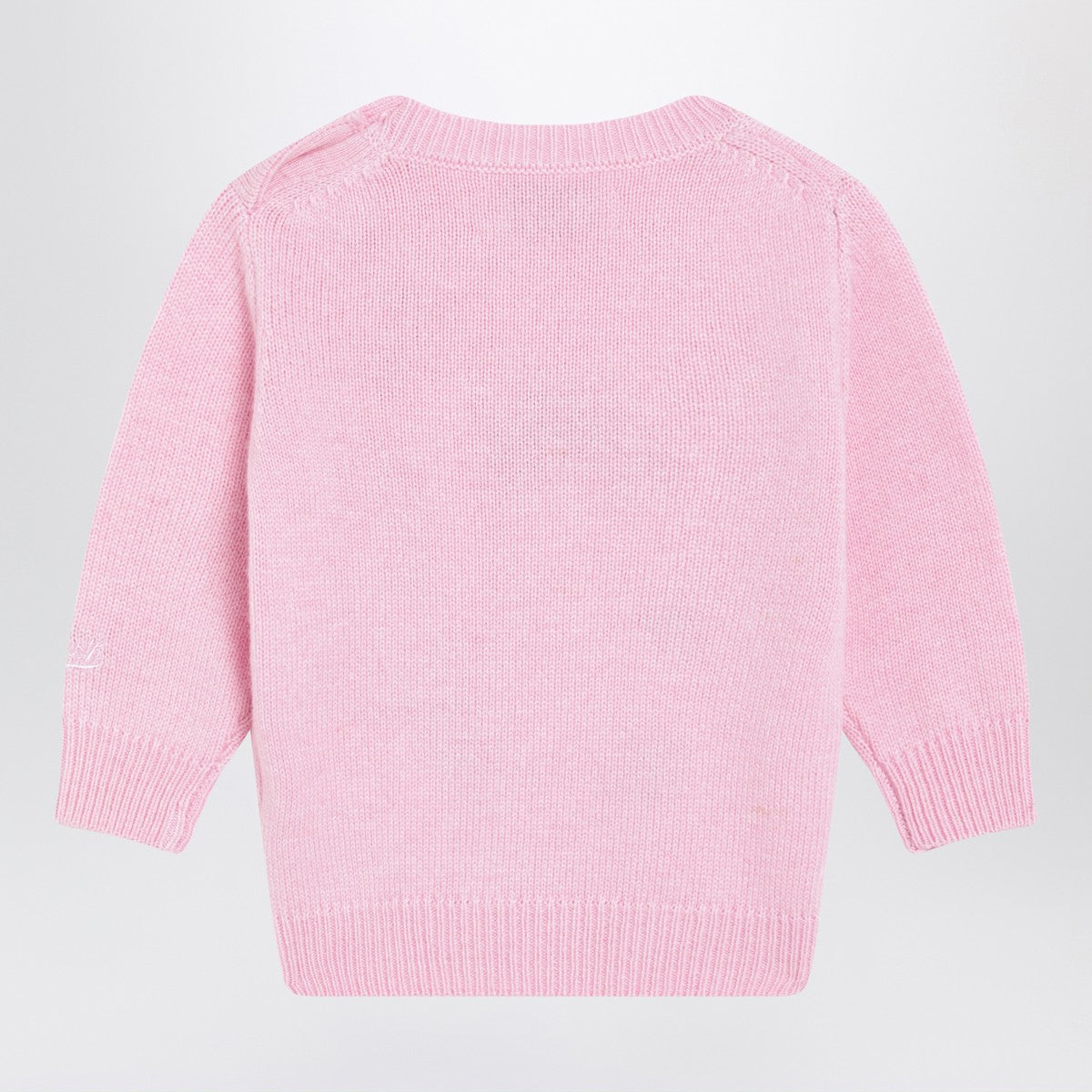 MC2 Saint Barth Pink wool-blend sweater with Trudi Ladybug