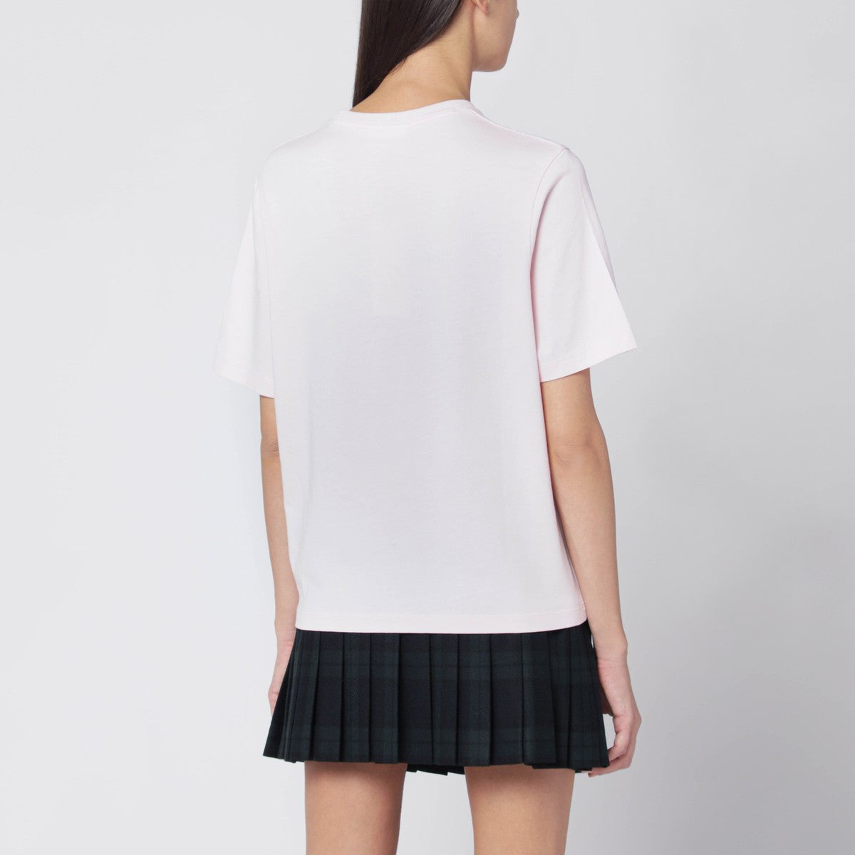 Maison Kitsuné Light pink T-shirt with logo patch