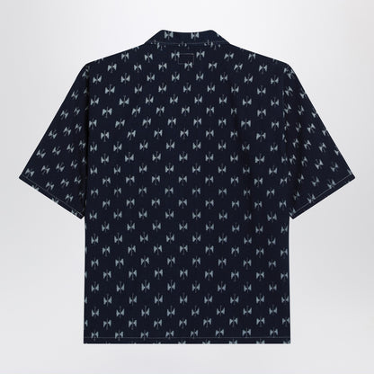 Needles Blue denim shirt with bow ties