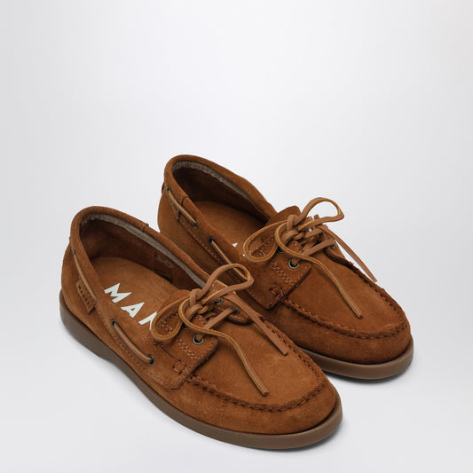 Manebí Brown suede boat shoes