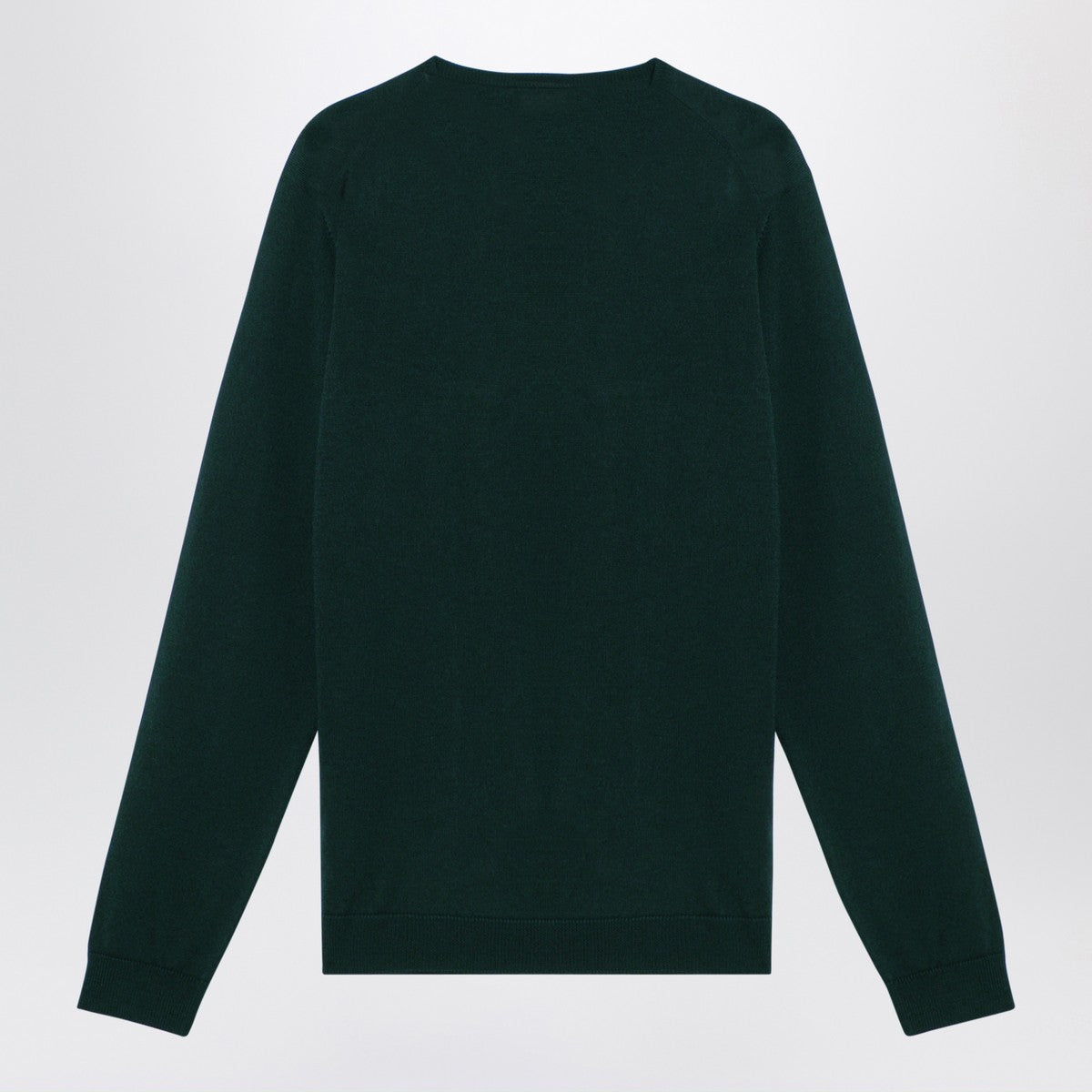 Roberto Collina Bottle green merino wool crew-neck sweater