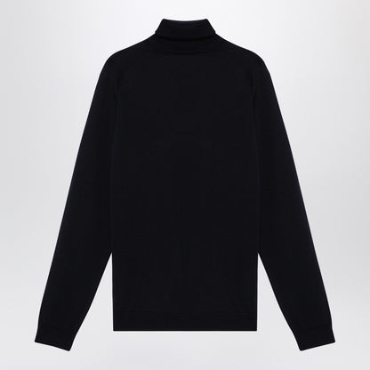 Roberto Collina Navy merino wool turtleneck sweater