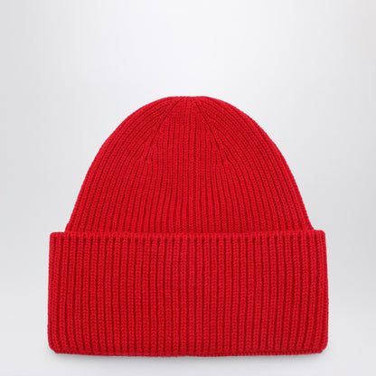 Destin Red wool and cashmere beanie