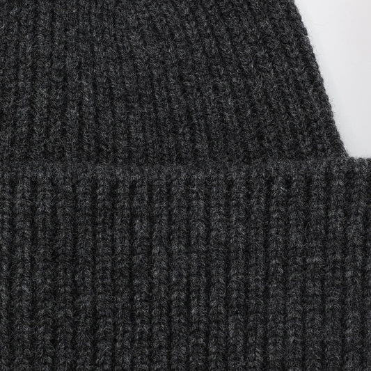 Destin Anthracite wool and cashmere beanie