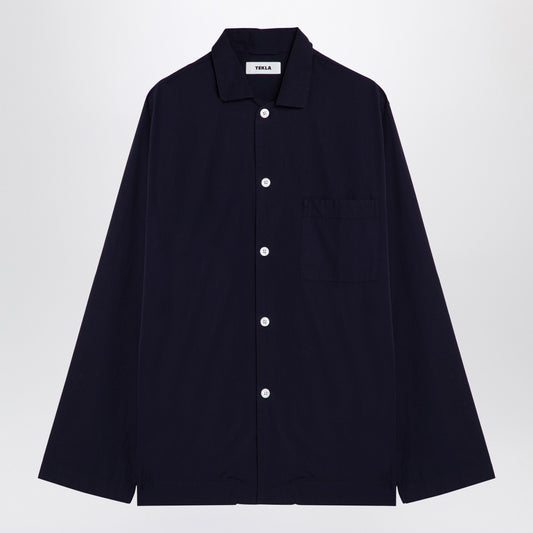 Tekla Navy blue pyjama shirt