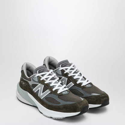 New Balance Low Made in USA 990v6 olive green trainer