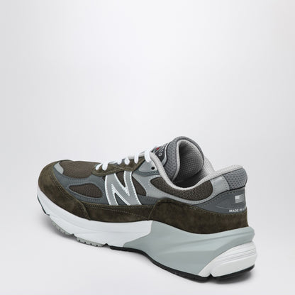New Balance Low Made in USA 990v6 olive green trainer