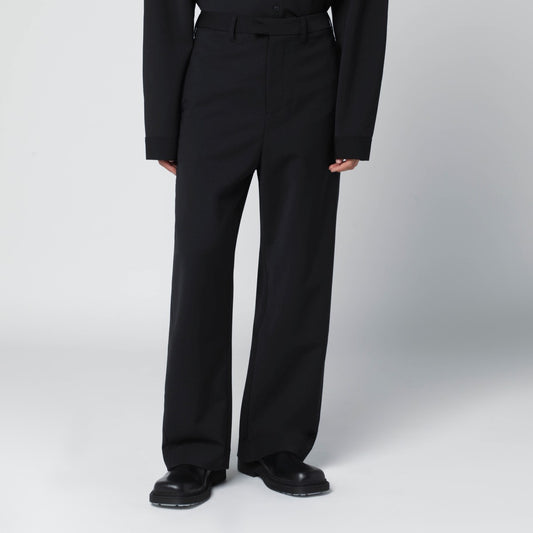 Entire Studios Black wool-blend trousers