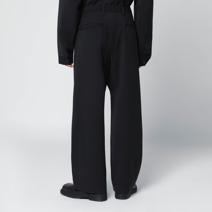 Entire Studios Black wool-blend trousers