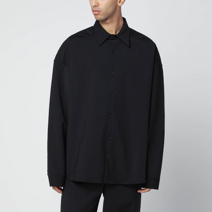 Entire Studios Black wool-blend shirt