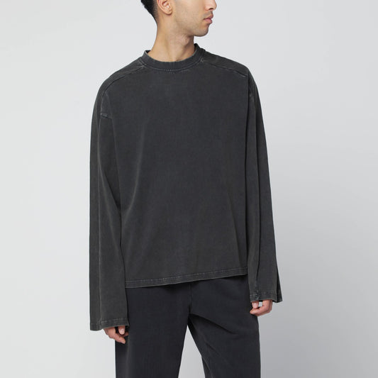 Entire Studios Black washed long-sleeve top
