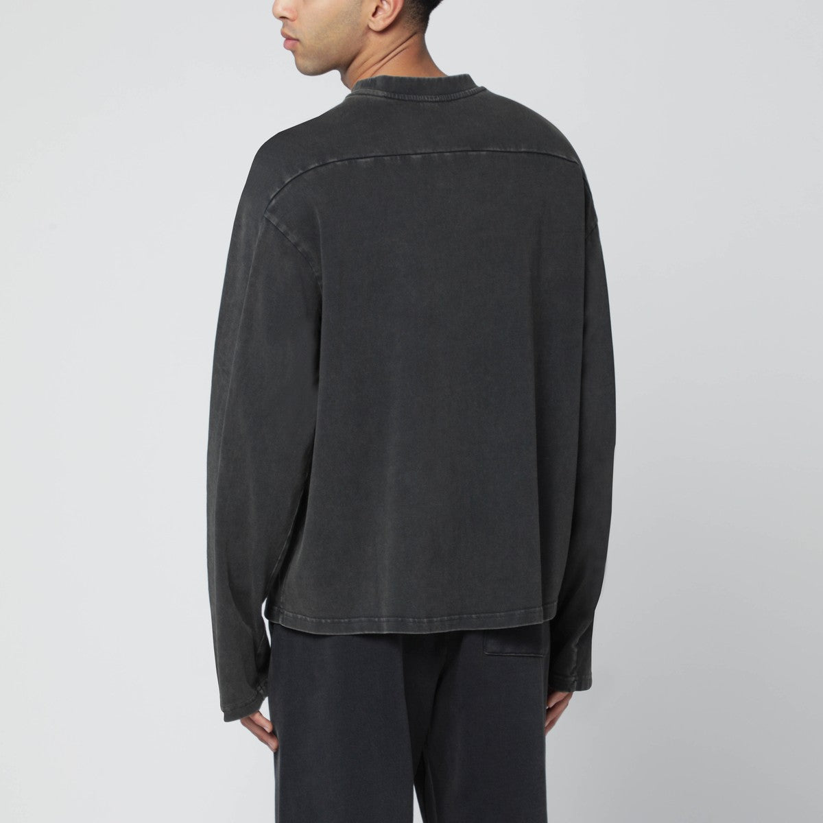 Entire Studios Black washed long-sleeve top