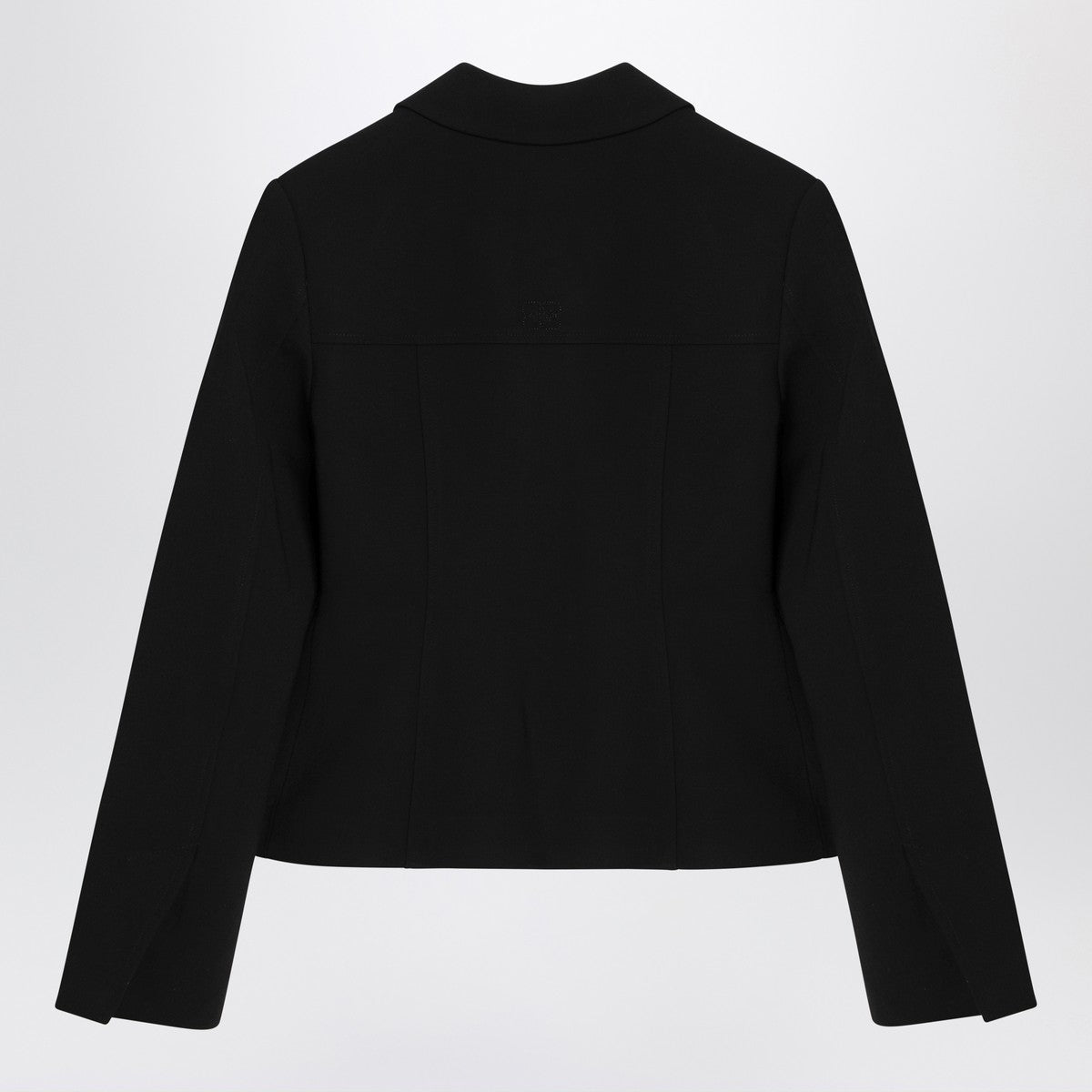 GANNI Black jacket in crêpe