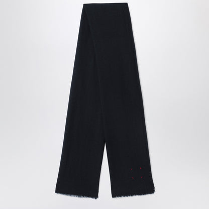 Destin Black wool scarf