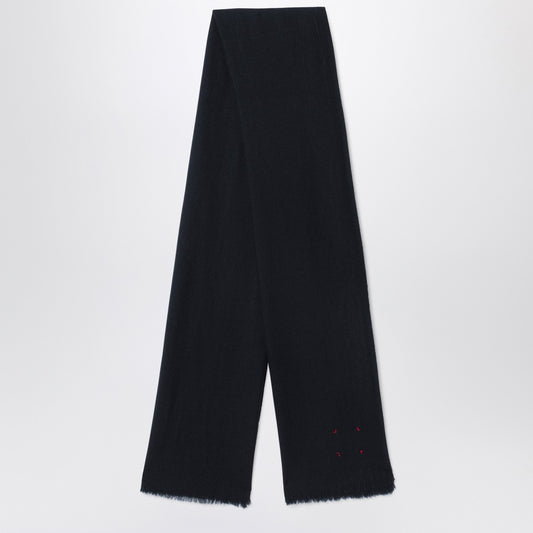 Destin Black wool scarf