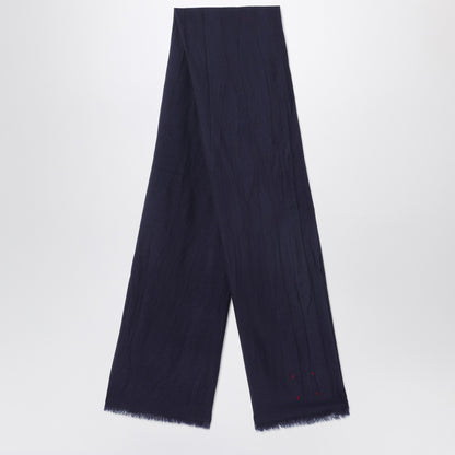 Destin Navy blue wool scarf