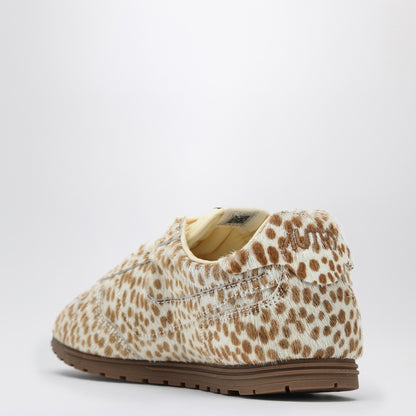 AUTRY Windspin sneakers in animalier pony skin